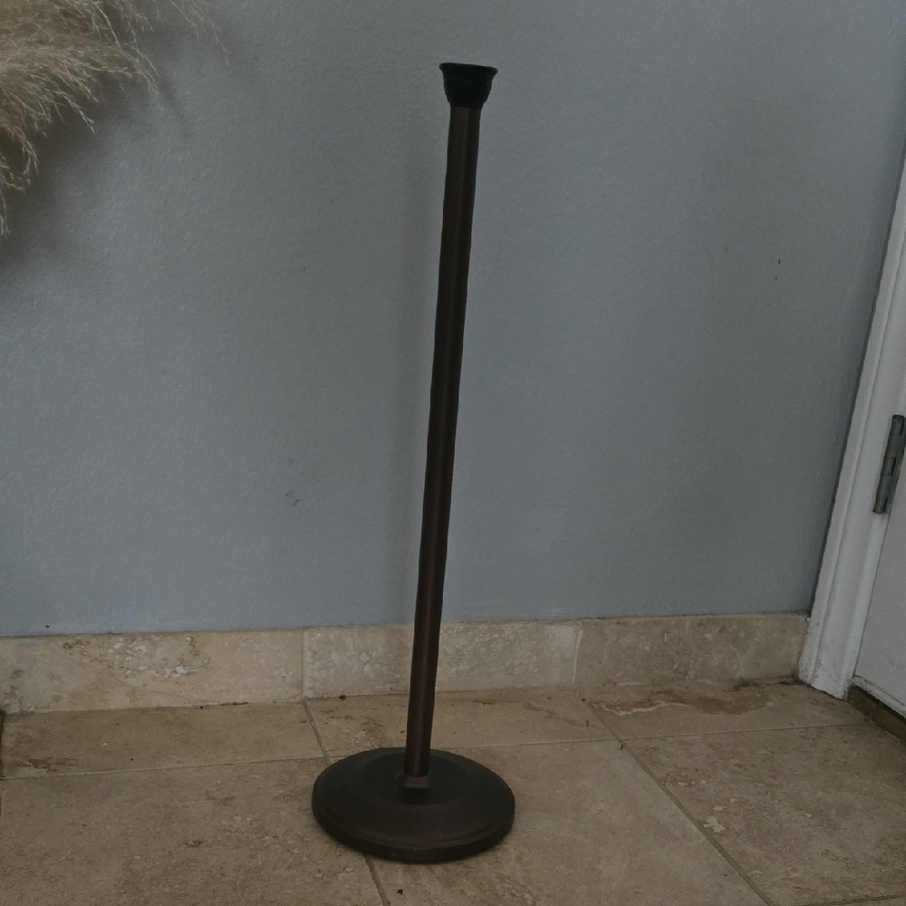 Tall Bronze Freestanding Stick Toilet Paper Holder